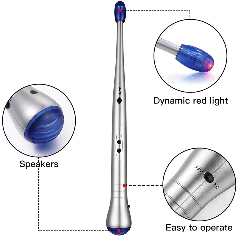 OFKPO 1 Pair Electronic Rhythm Drum Sticks, Air Drumstick for