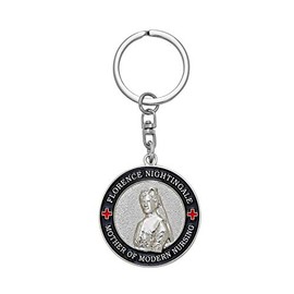 Hero's Valor Nurse Keychain Challenge Coin Prayer 1-Pack (Single Item)