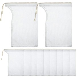 Shappy - Bolsa de filtro de malla con cordón de 600 mm para evitar obstrucciones durante el proceso de colado (23 x 16 cm)