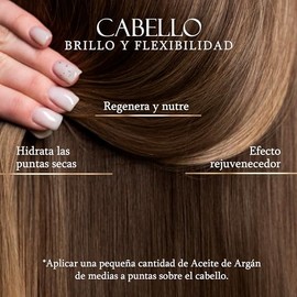 Dúo Aceite De Argán 100% Puro Natural Orgánico | Vegano - Reparador Puntas Abiertas Crecimiento Pestañas Barba Cejas Hidratante Certificado | Marie d'Argan