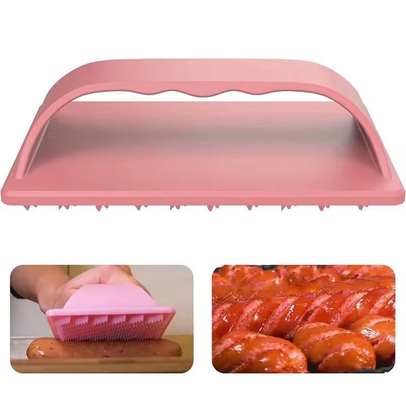 Hot Dog Slicing Cutter Tool – Plastic Sausage Slicer for