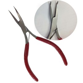JEWEL TOOL 5" (12.7 cm) 45-Degree Bent-Nose Pliers | Slim Design with Comfort Grip | Ideal for Jewelry Design and Repair
