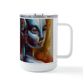 CafePress SF Artificial Intelligence Hero 3 15 oz Stainless Steel Insulated Travel Mug