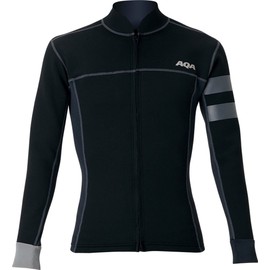 AQA KW-4406F 40 LL Men's Marine Wear UV Wet Top Zip Long Black