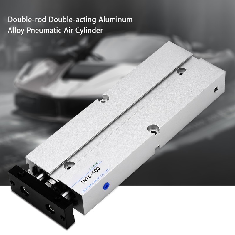 1pc 16mm Bore Double rod Double acting Aluminum Alloy Pneumatic