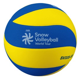 Mikasa SV335-V8 Snow Volleyball, International Official Sphere, Yellow/Blue, Recommended Internal Pressure 0.200 kgf/cm2