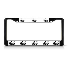Fastasticdeals Panda Bear Animal License Plate Frame Tag Holder Cover