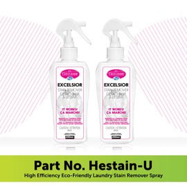 Excelsior HE Laundry Stain Remover Spray for cleaning clothes naturally with enzymes- 250 Millilitres color-safe and Eco-friendly