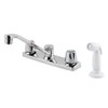 Pfister Pfirst Series Kitchen Faucet 2-Handle Chrome with Sprayer, G1354000