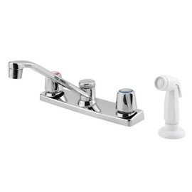 Pfister Pfirst Series Kitchen Faucet 2-Handle Chrome with Sprayer, G1354000