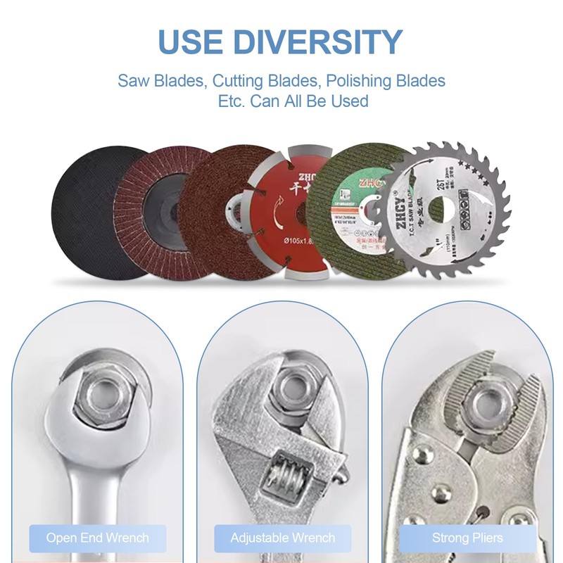 Yuhtech Angle Grinder Spare Part Round Clamp Inner Outer Flange,