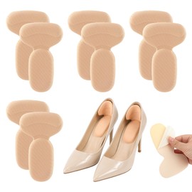 4 Pairs Heel Pads for Shoes, Soft Memory Foam Heel Grips Inserts for Big and Loose Shoes, Anti Slip Back Heel Protectors & Cushions to Prevent Slip, Blisters Pain, Shoe Filler for Women