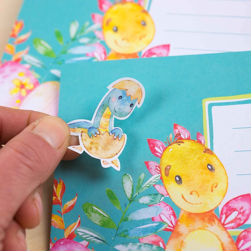 Papierdrachen Letter Pad Set - 50 Colourful Printed Letter Sheets