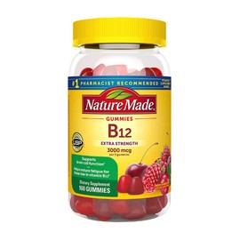 Nature Made B12 Gummies Extra Strength 3000 MCG PER 2 Gummies (160 CT)