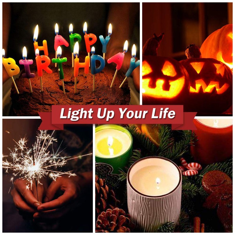 JEVSTU Electric Lighter, Candle Lighter USB Rechargeable, Arc Windproof Flameless