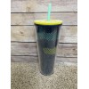 Starbucks Hawaii NWT 24 oz Blue Green Yellow Palm Leaf