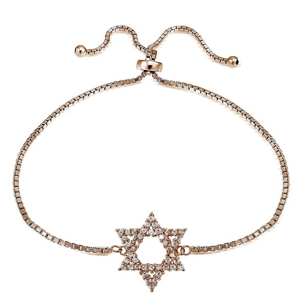 Hoops & Loops - Pulsera Ajustable de Plata de Ley