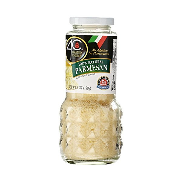 4C Grated Cheese 100% Natural Parmesan Cheese 6 oz. (Pack of 1)