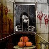 2 Pcs Scary Halloween Window Decorations-Creepy Female Ghost Window Curtain