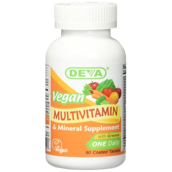 Deva Vegan Vitamins Multivitamin and Mineral Supplement, 90 Count