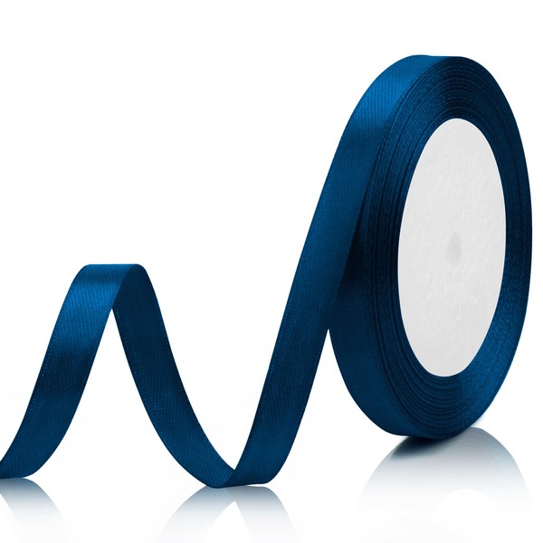 Blue Ribbon for Gift Wrapping 3 Inch 25 Yds Navy