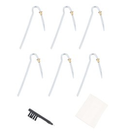 Lasuroa 6pcs Hearing Tubing Replacement for Phonak, 3.5x2mm Lightweight NHS BTE Hearing Tubes with Cleaning Kit Flexible Amplifiers Ear Tubes Supplies for Transmitting Clear Sound