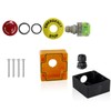 dstfuy Emergency Off Pressure Switch, 1NC, 1NO Waterproof IP65 Red