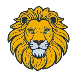 1.5" Lion Soft Enamel Pin – Jungle Animals Lion Lapel Pins Brooches for Backpacks, Jackets, Hats, Clothes, Bags, Teens, Girls, Boys – Pinback Buttons & Charms