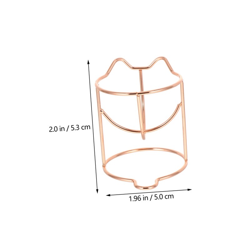 Beavorty 9pcs Cat Ear Makeup Sponge Holders Elegant Hollow Design