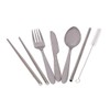 Appetito 6 Piece Stainless Steel Traveller's Cutlery Set - Silver