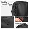 Teskyer Cable Organiser Bag, Portable Double Layer Travel Tech Pouch,