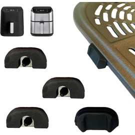 Rhsaae Air Fryer Silicone Rubber Bumpers for Bella Pro Series 6QT Digital Air Fryers, Upgraded Air Fryer Rubber Feet, Rubber Legs Pads Pieces Stoppers Stops Spacers for 6QT Square Bella Air Fryer
