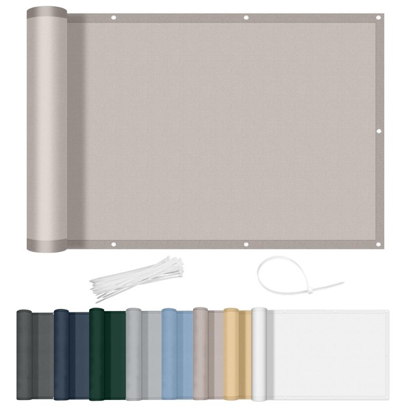 AXT SHADE Balcony Privacy Screen, Balcony Cover, Balcony Panels, Opaque,