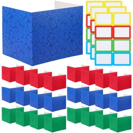 Crtiin 24 Pcs Privacy Boards Desk Privacy Folders Standard Privacy Board School Privacy Cardboard Board Desk Dividers for Student Desks Reduces Distractions Keep Eyes from Wandering (Cute)