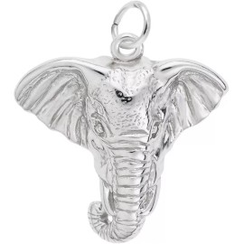 Rembrandt Sterling Silver Elephant Head Charm by Rembrandt