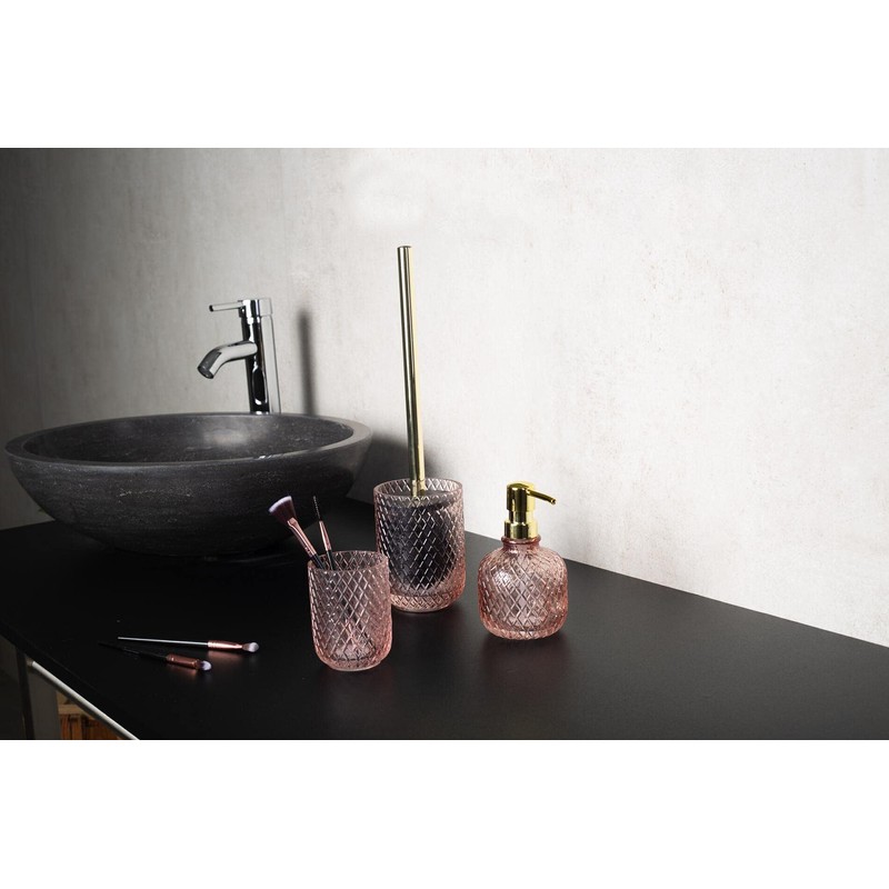 RIDDER Toilet Brush Jade Transparent Pink