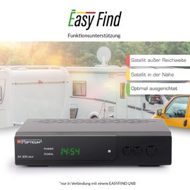 Opticum HD X300 plus HDTV-Satellitenreceiver (Full HD 1080p, HDMI, USB, S/PDIF CoXial, Scart) - Schwarz