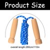 Luckious Wooden Handle Speed Jump Rope Durable,Slip-Resistant Fitness Tool for