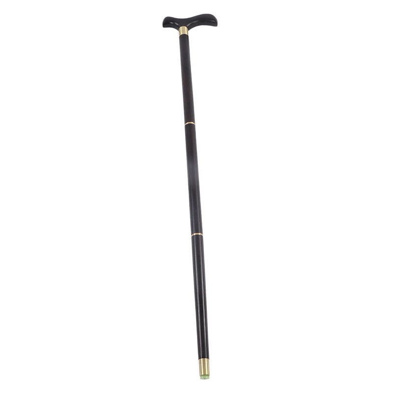 African Blackwood Detachable Walking Stick Elderly Ergonomic 3 Section Walking