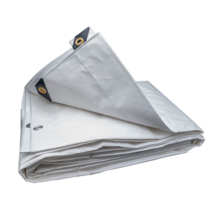 Heavy Duty White Tarp 6 OZ., 10'x40'