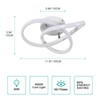 LED Ceiling Light, White, 30 W, 3300 lm, LED Ceiling