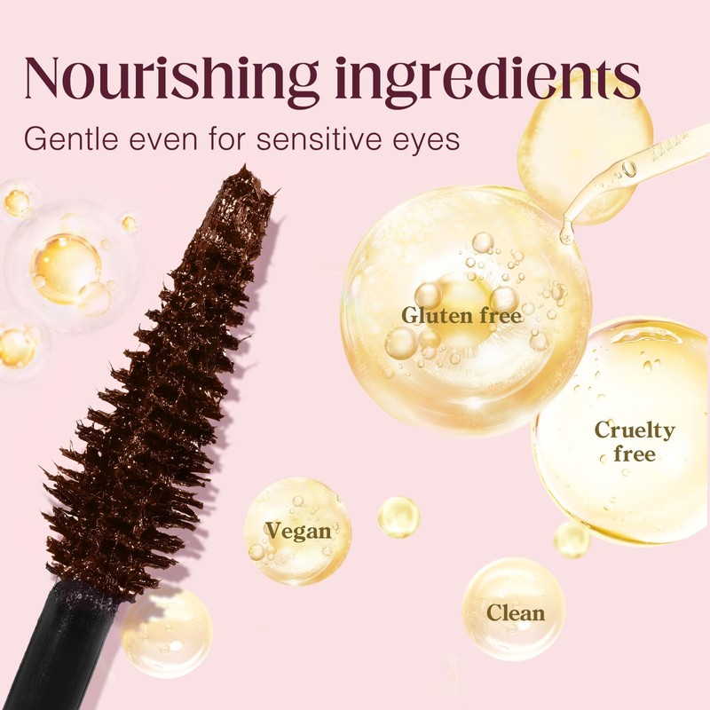 Unidollss Tubing Mascara Volume and Length Brown 2 Pcs Lengthening