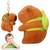 XNAUVOI Capybara Plush, Cute Capybara Plushies, Capybara Wearing Turtle, Capybara