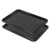 SPARES2GO Shallow Large Vitreous Enamel Raised Centre Oven Baking Tray