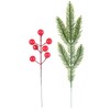 Botius 50 Pcs Christmas Cedar Pine Artificial Christmas Branches with