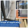 Glarks 4pcs Grey Window Screen Repair Kit, Includes 48"W x