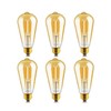 helloify ST64 LED Filament Bulbs, 9W(100W Equivalent) 800lm, Edison Vintage