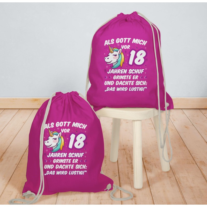 Shirtracer - Gym Bag Backpack - 18th Birthday - Als