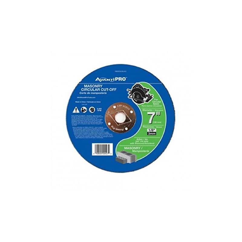 AVANTI PRO Cutoff Disc Ap Masonry 7 in