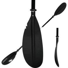 Kayak Paddle - Adjustable 2 Pieces Aluminum Alloy Shaft with Glass Fiber Blade for Surfing,Oar Fishing Easy Packable Travel - Color: Mint Green